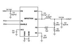 MP8774H synkron steg-ned-omvandlare